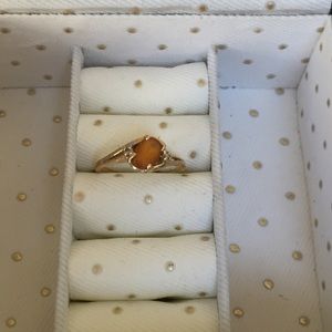 14 K gold ring with topaz