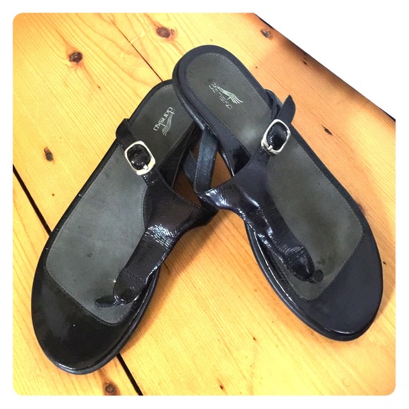 Dansko Patent Leather Sandals size 37