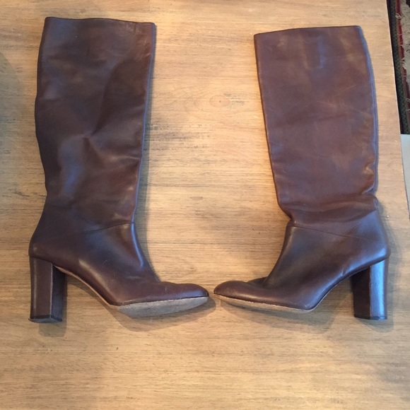 Knee high leather boots