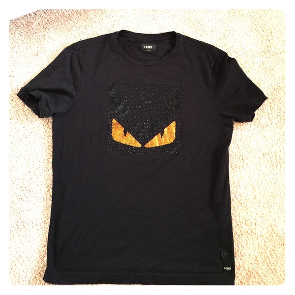 Fendi monster Tee with Swarovski crystals, S/XS