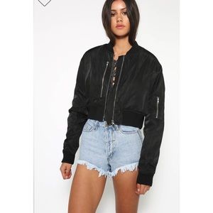 🔥Peppermayo black bomber jacket NWT
