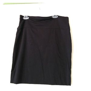 Black mini skirt