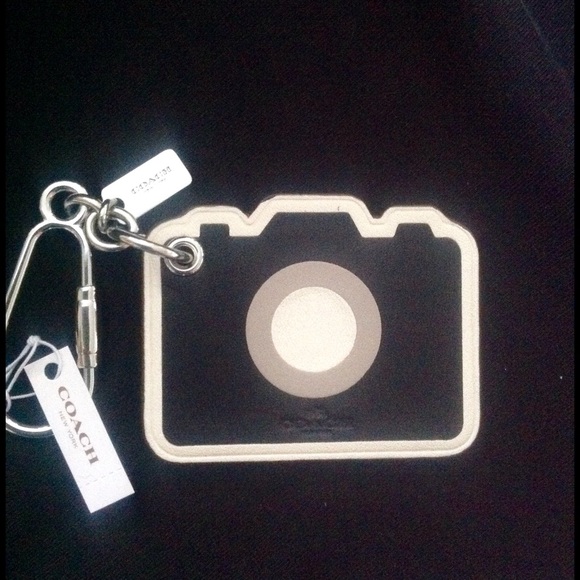 NWT Authentic Coach Leather Camera Bag Charm