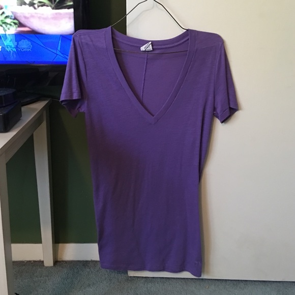 Purple vneck