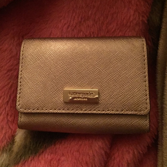 Kate spade rose gold card holder