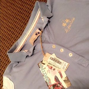 La Martina Baby Blue Collar Shirt