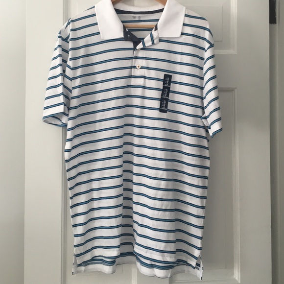 NWT Gap Slim Fit Men's Striped Polo - Picture 1 of 4