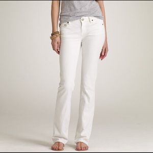 J.Crew white bootcut jeans