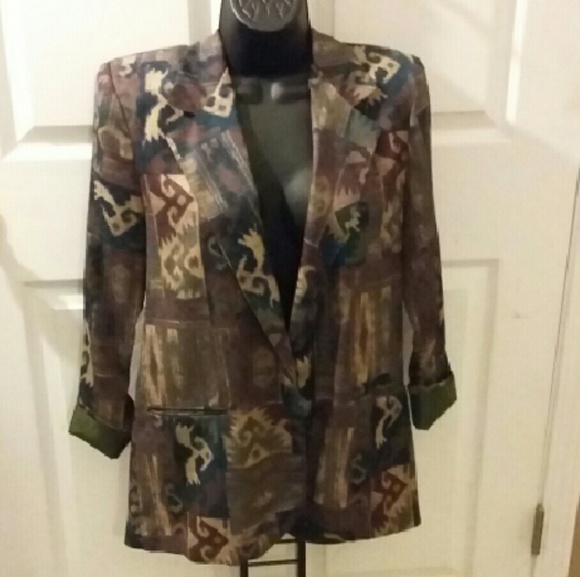 PreLoved Multi- colored Vintage Blazer