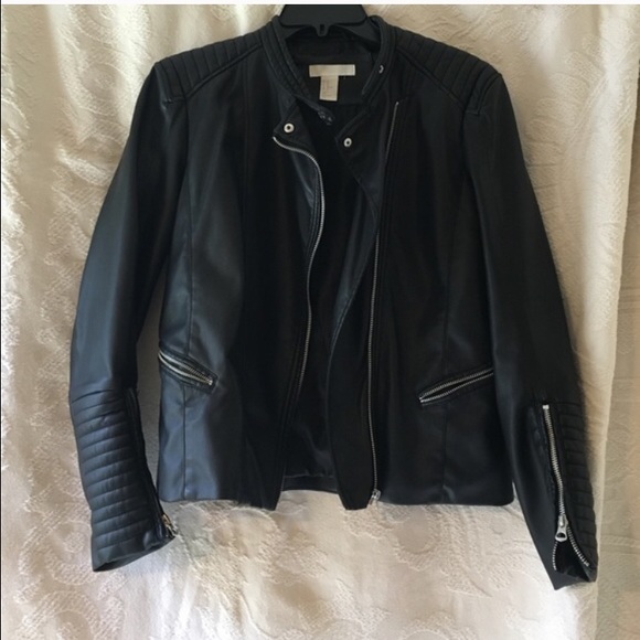 Faux leather jacket
