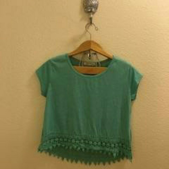 Blue Crop Top