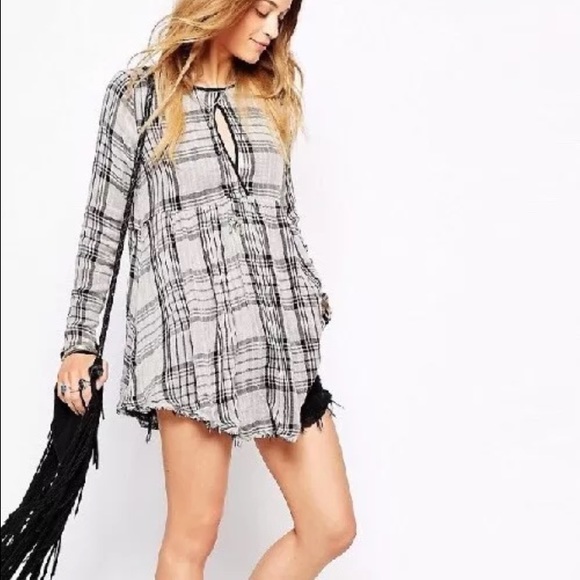 Free people plaid tunic dress