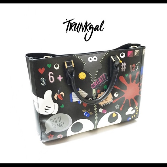 ON SALE🤑 2-IN-1 STICKERED-UP TOTE