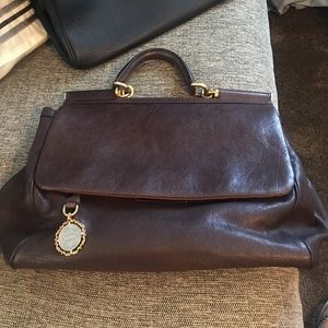 Leather satchel