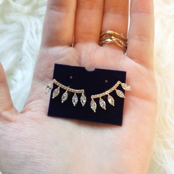 SUPER SALE Rose Gold Luxe Teardrop Earrings - Picture 4 of 4