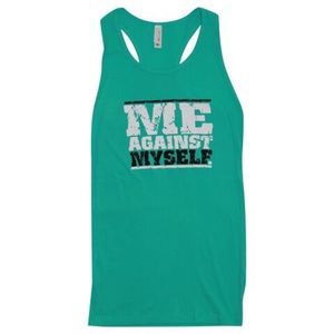 Me Against Myself Tank Top- Teal