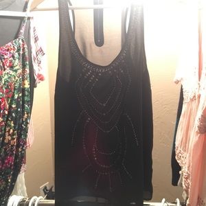 Polyester decorative beaded top