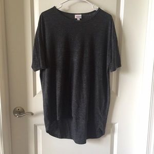 Lularoe Irma tunic in charcoal gray