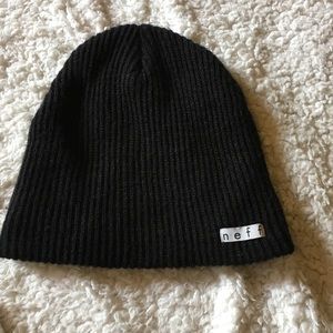 Neff black beanie hat