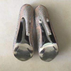 Mascotte Shoes - Mascotte Nude Rhinestone Crystal High Heels Mascotte Shoes - Mascotte Nude Rhinestone Crystal High Heels