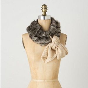 Anthropologie Faux Fur Scarf