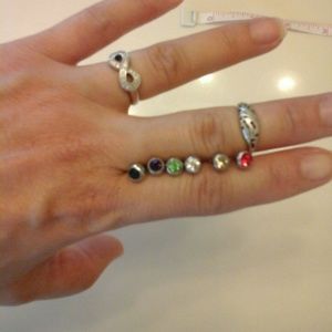 6p stainless steel body piercings