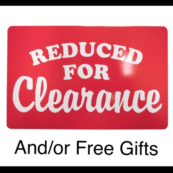 Clearance Items and Free Gifts