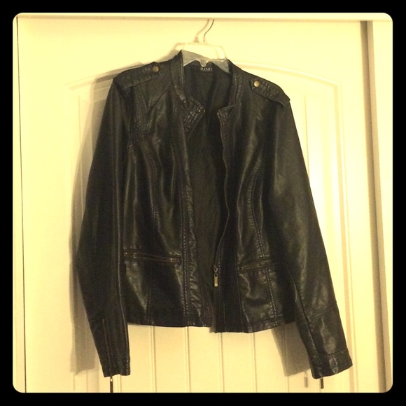 Black a.n.a leather jacket