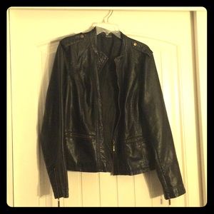 Black a.n.a leather jacket
