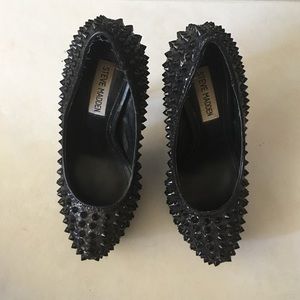 Steve Madden Shoes - Steve Madden Black Metal Spiked Heel Steve Madden Shoes - Steve Madden Black Metal Spiked Heel