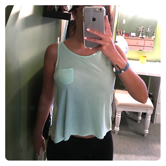 Turquoise and seafoam green tank