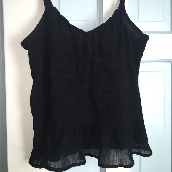 Black flowing tank top