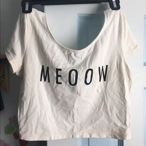 Meoow crop top!