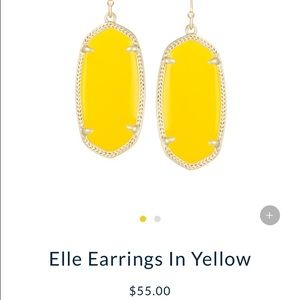 Elle Kendra Scott Earrings Yellow