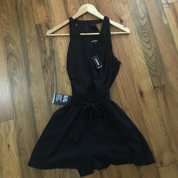 NWT Express Black Romper
