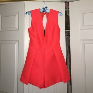 Bright Orange Romper