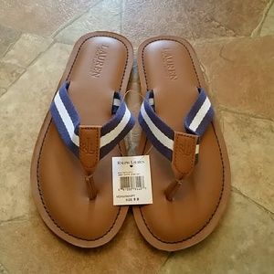 Brand new with tags Ralph Lauren flip flops