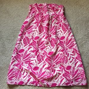 Strapless, empire waist dress