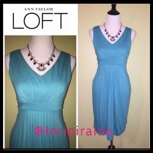 NWT!! Teal LOFT jersey dress!