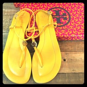Tory Burch Emmy Sandals | Mustard | Sz 8