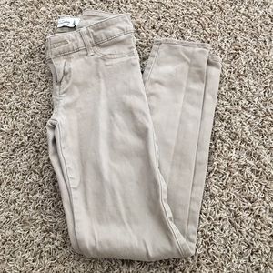 Abercrombie Kids khaki skinnies girls
