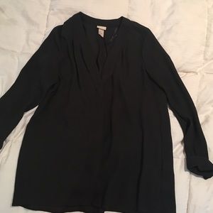H&M long sleeve black shirt