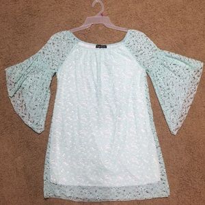 💝NWOT Lacey Light Mint Green Boutique Dress💝