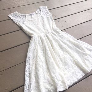 Cream Lace Dress