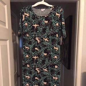 Lularoe birds bunnies Julia Medium HTF