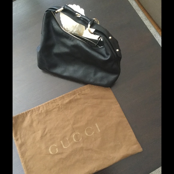 Authentic black Gucci handbag