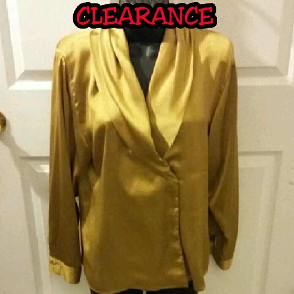 Gorgeous Vintage gold Blouse