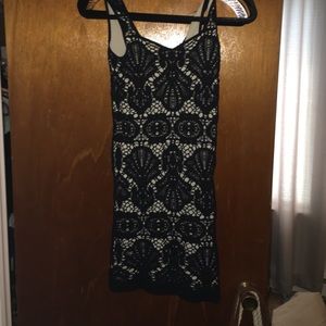 Free people intimates black lace dress