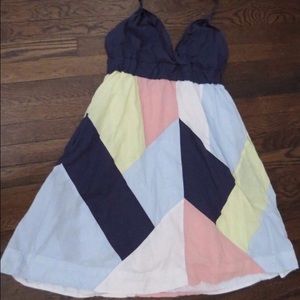 Anthropologie Maeve cotton halter dress 10