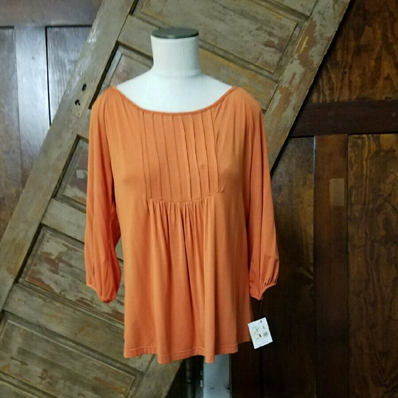 Burnt Orange Flowy Top